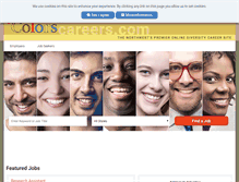 Tablet Screenshot of jobs.colorscareers.com